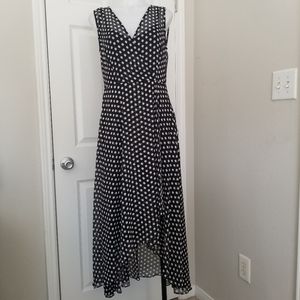 Calvin Klein Polka Dot High Low Dress Size 6